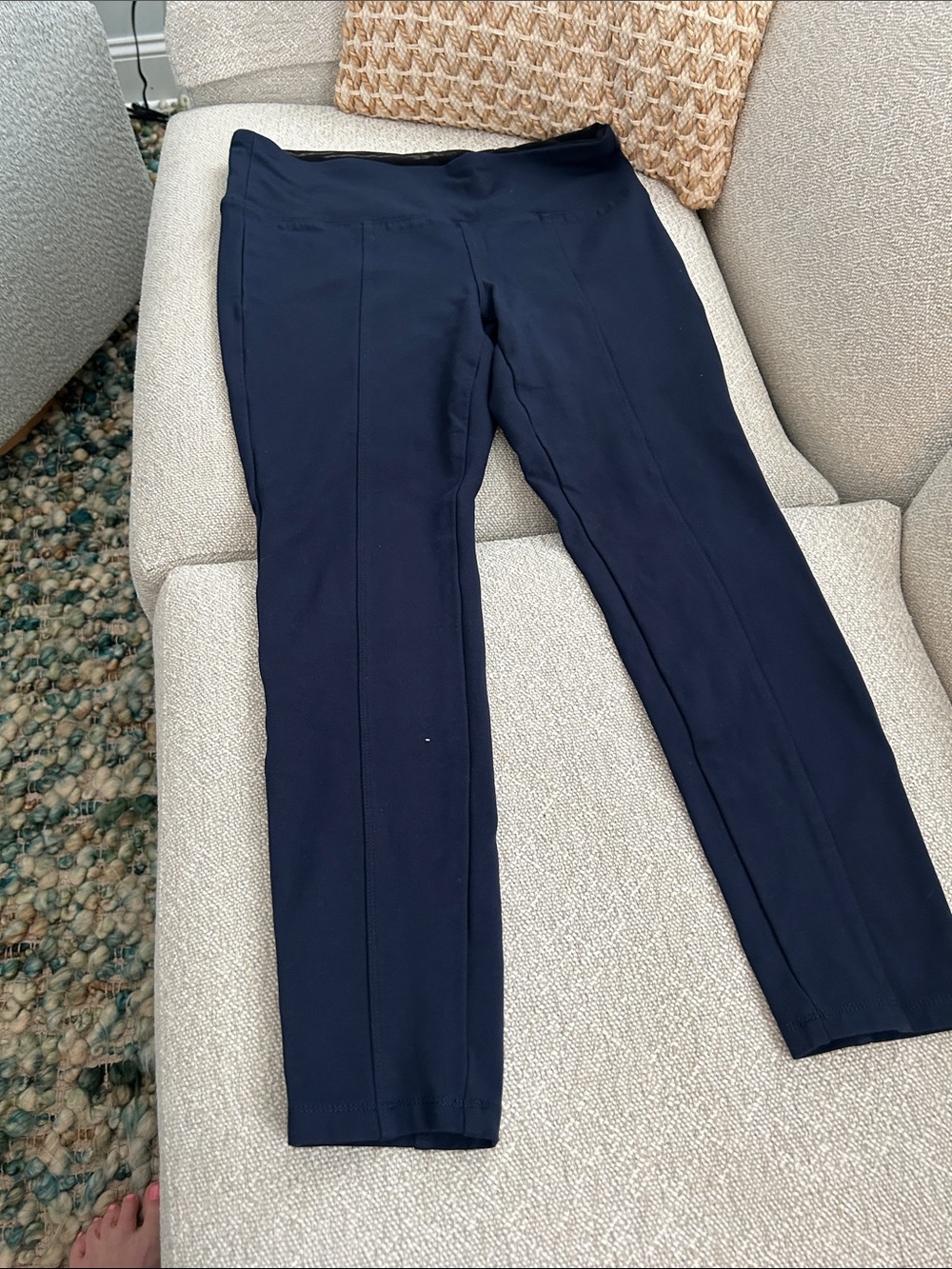 Style & Co. Navy Ponte Slim Ankle Pants